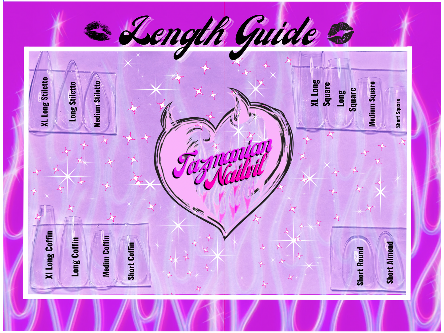 Press on Nail Sizing Kit